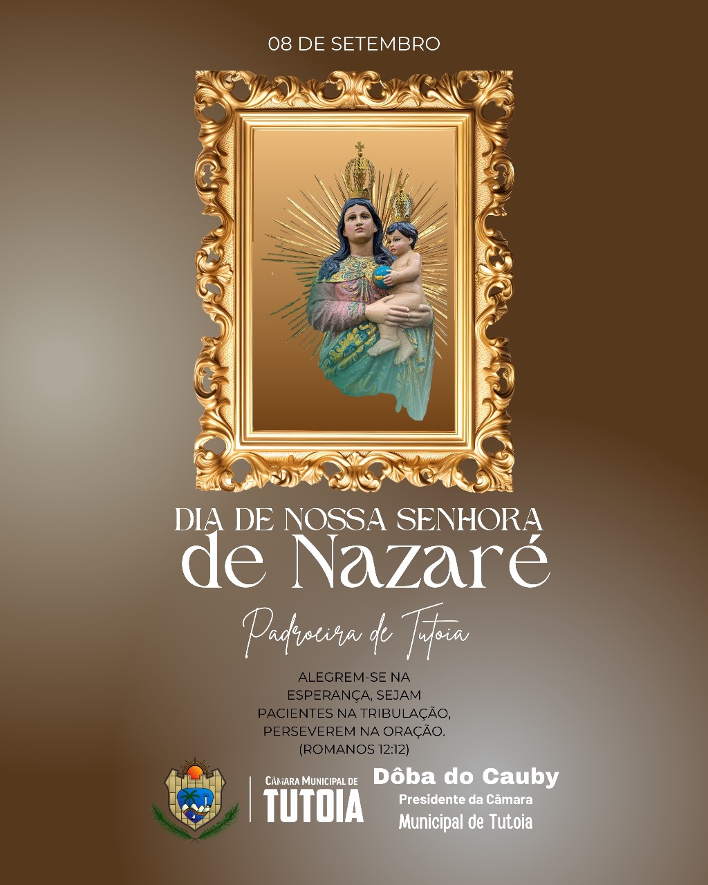 08 de setembro - Dia de Nossa Senhora de Nazaré