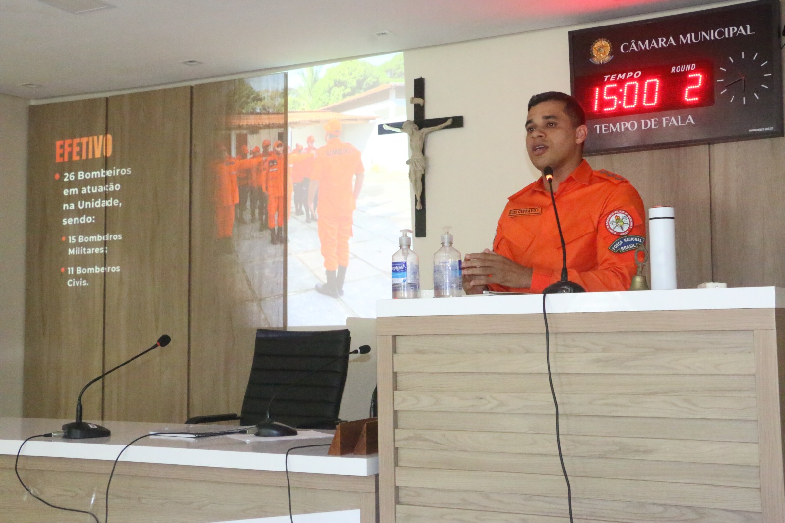 Câmara Municipal de Tutoia recebe apresentação de atividades do Corpo de Bombeiros